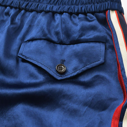 Gucci Pants Track Jogging Acetate Navy White Red 48 — view 6