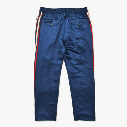 Gucci Pants Track Jogging Acetate Navy White Red 48 — view 2