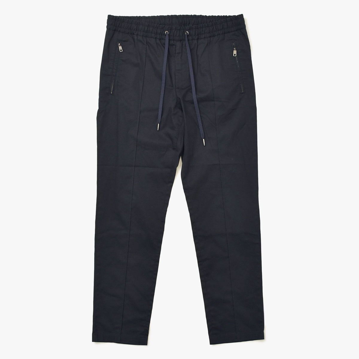 Dolce & Gabbana Drawstring Easy Pants with Zip Pocket Black Metal 48