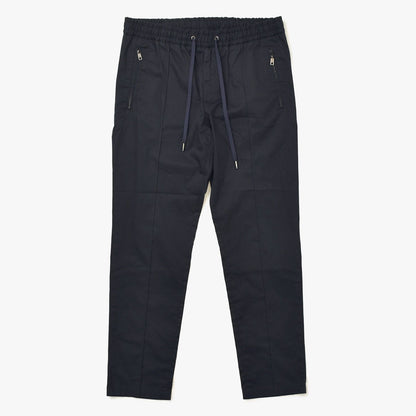 Dolce & Gabbana Drawstring Easy Pants with Zip Pocket Black Metal 48
