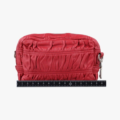 Prada Gather Mini Red Leather 53 — view 2