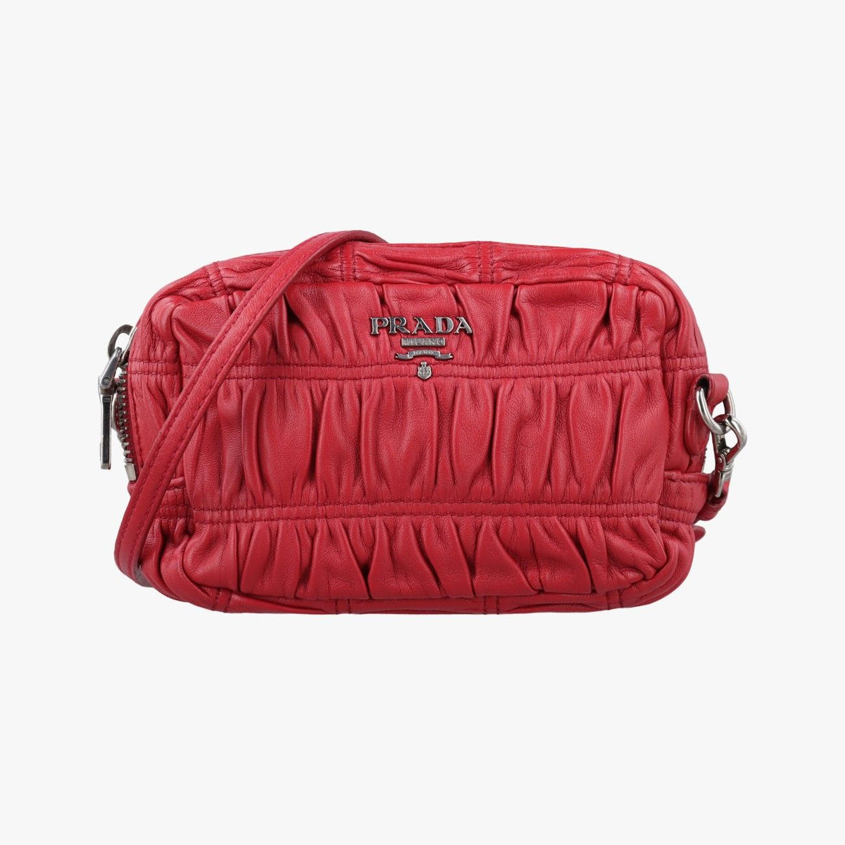 Prada Gather Mini Red Leather 53