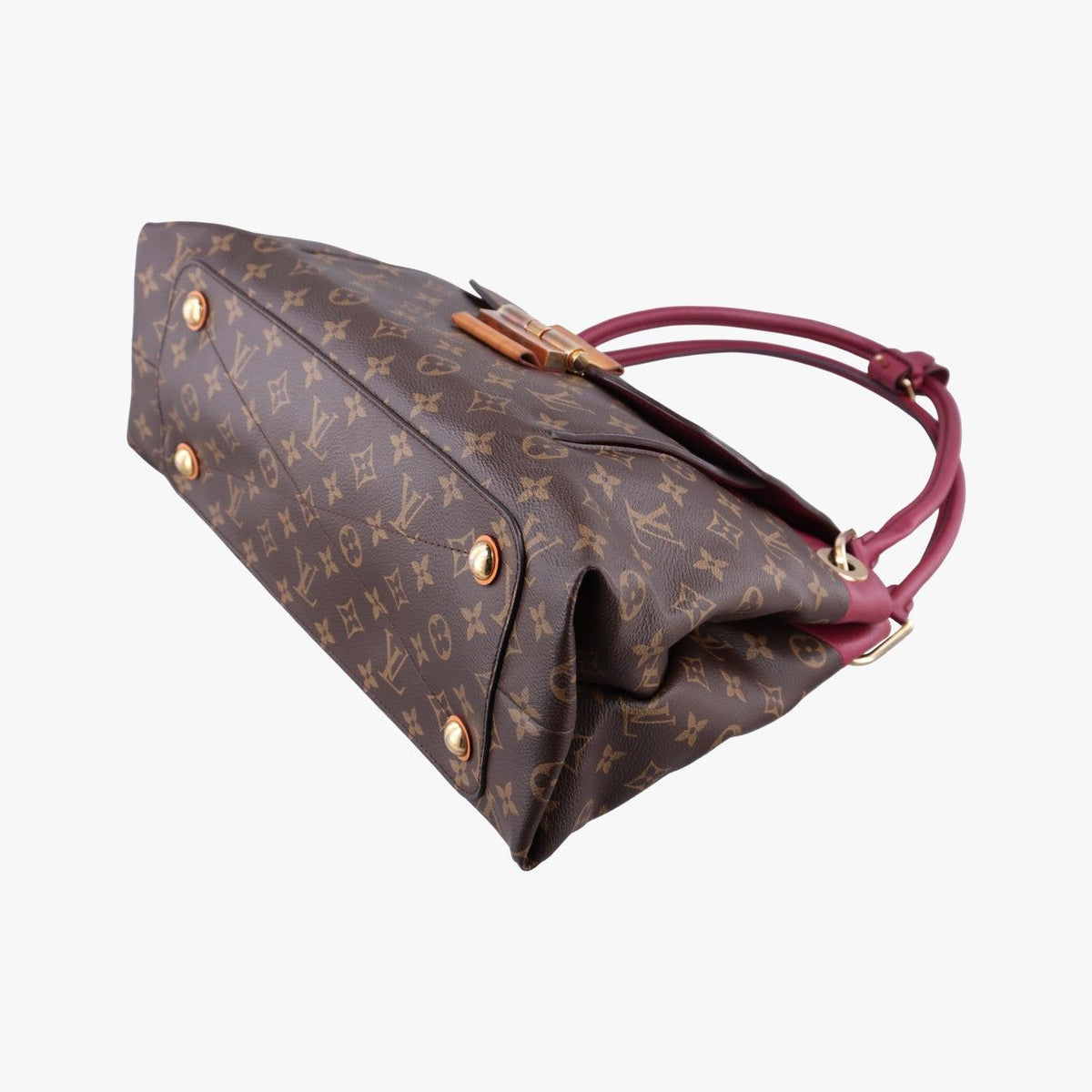 Louis Vuitton Olympe Monogram Brown Aurore Canvas Calfskin — view 4