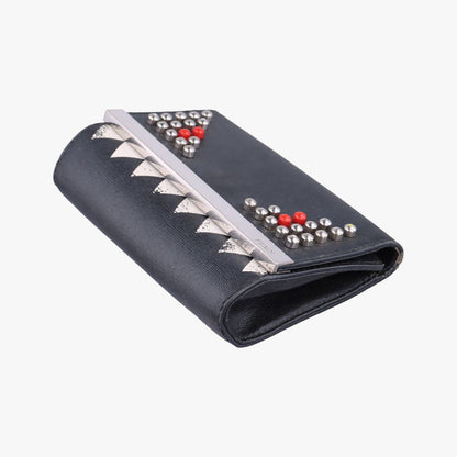 Fendi Monster Eyes Continental Black Leather — view 4