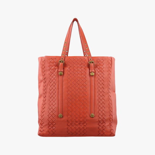 Bottega Veneta Intrecciato Orange Lambskin
