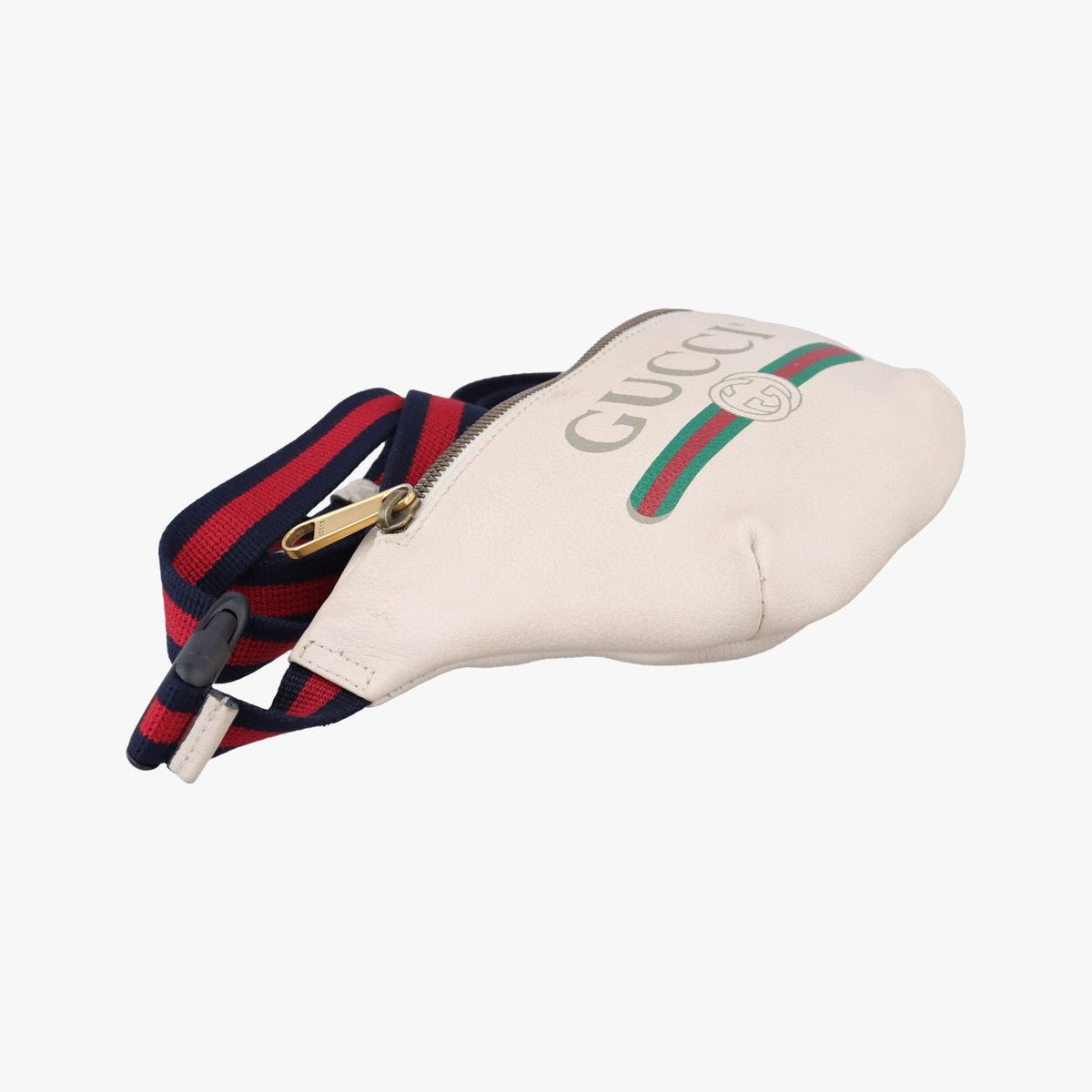 Gucci Print White Leather Handbag — view 5