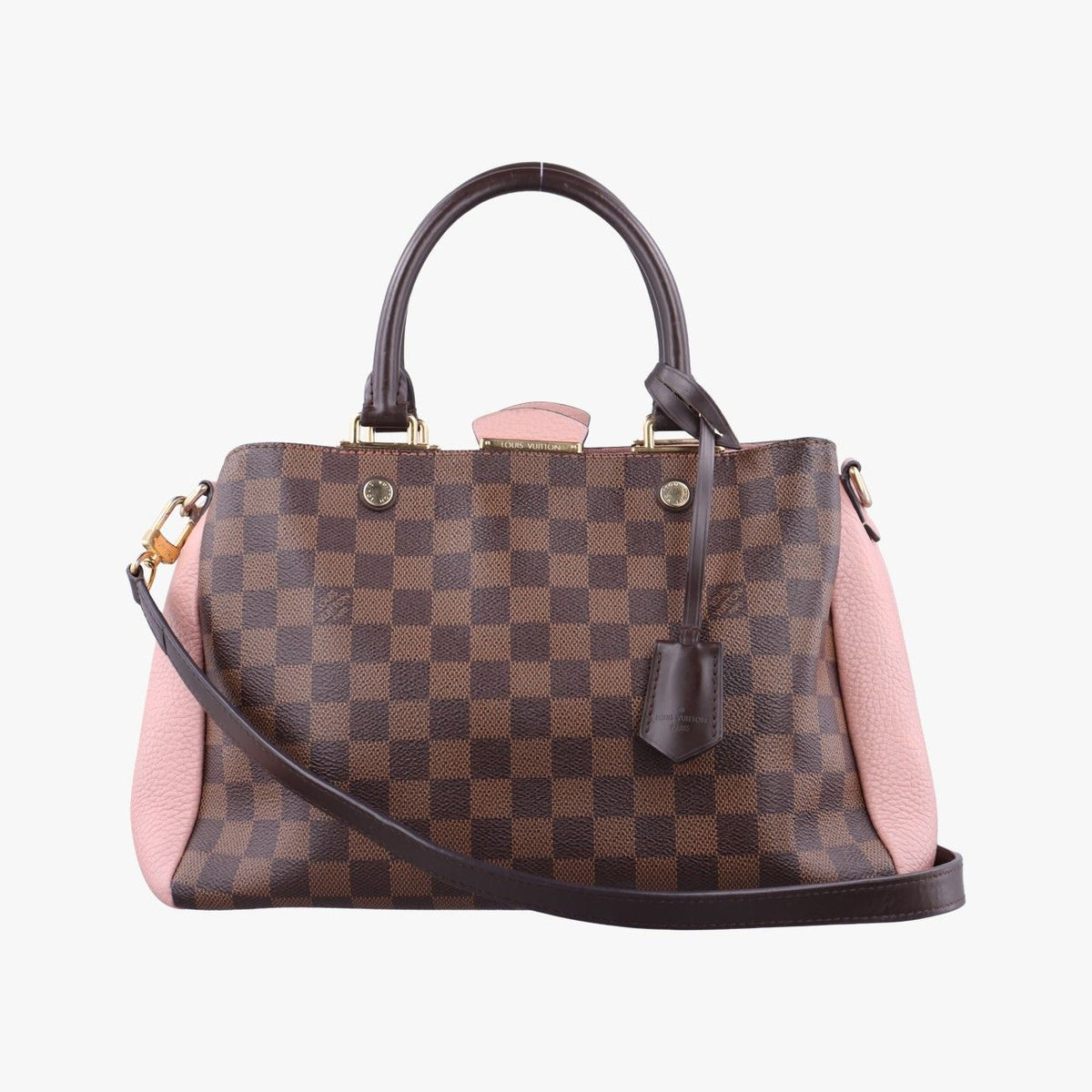Louis Vuitton Brittany Ebene Magnolia Damier Canvas Calfskin