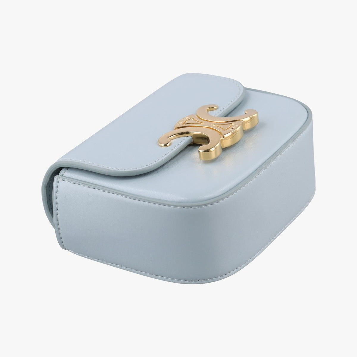 Celine Mini Claude Triomphe Blue Leather — view 5