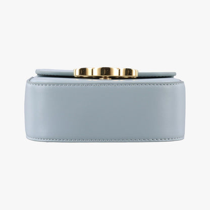 Celine Mini Claude Triomphe Blue Leather — view 3