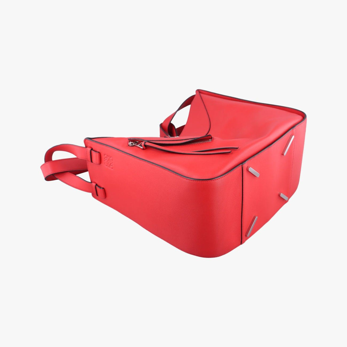 Loewe Hammock Red Leather Shoulder Bag — view 5