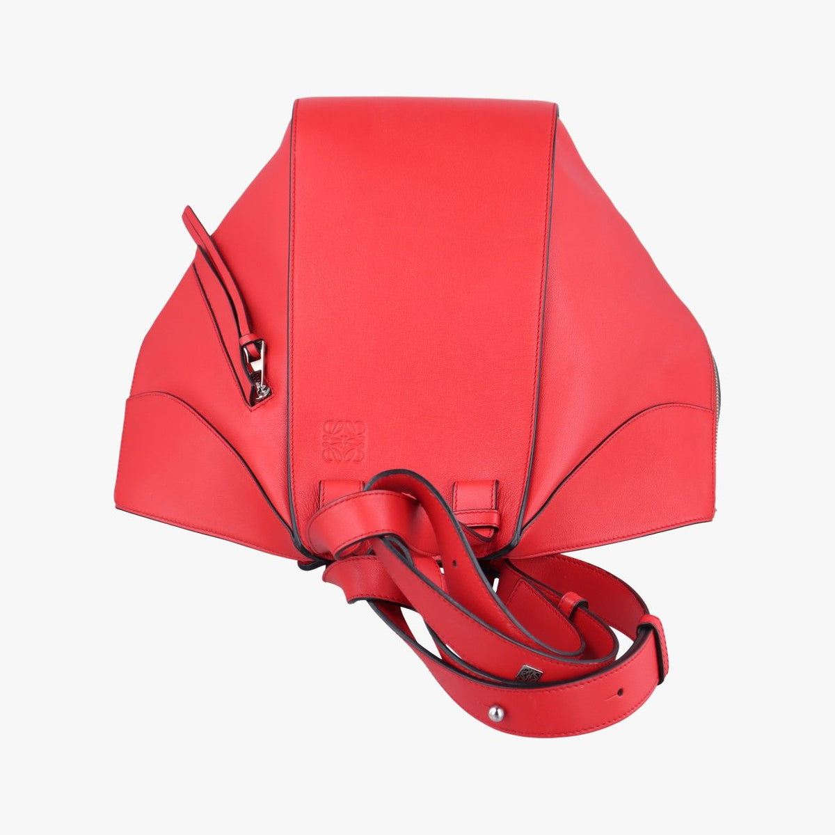 Loewe Hammock Red Leather Shoulder Bag — view 8