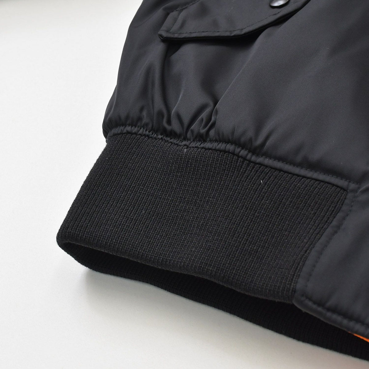 Prada Re-Nylon Bomber Jacket Black Orange Mini Pouch Raf Simons XS — view 8