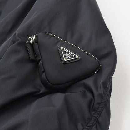 Prada Re-Nylon Bomber Jacket Black Orange Mini Pouch Raf Simons XS — view 5