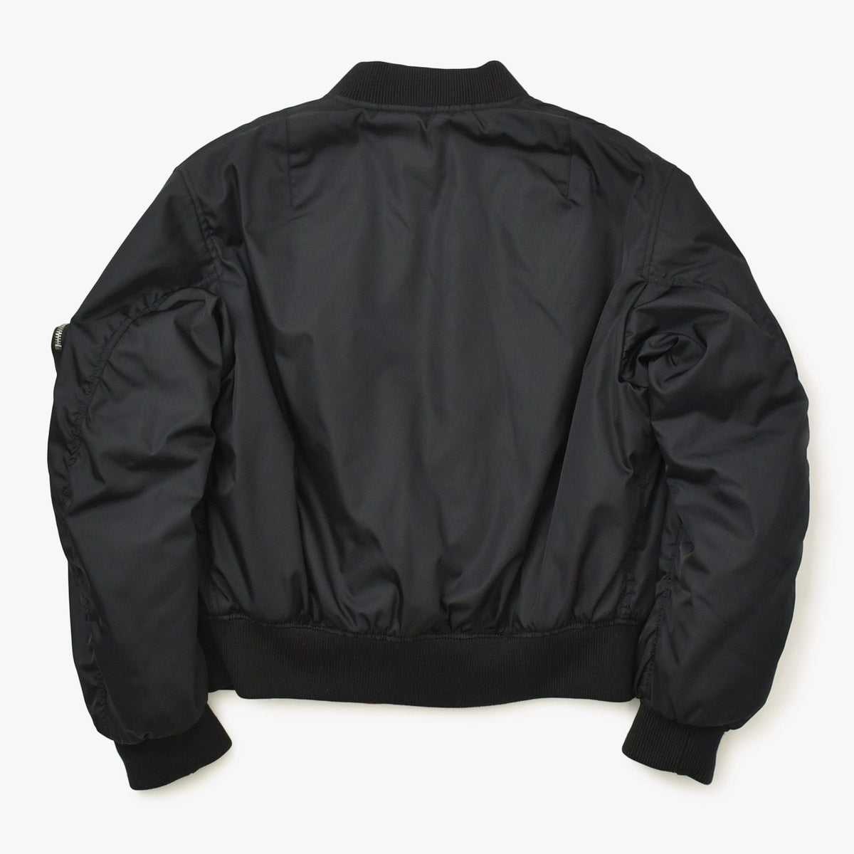 Prada Re-Nylon Bomber Jacket Black Orange Mini Pouch Raf Simons XS — view 2