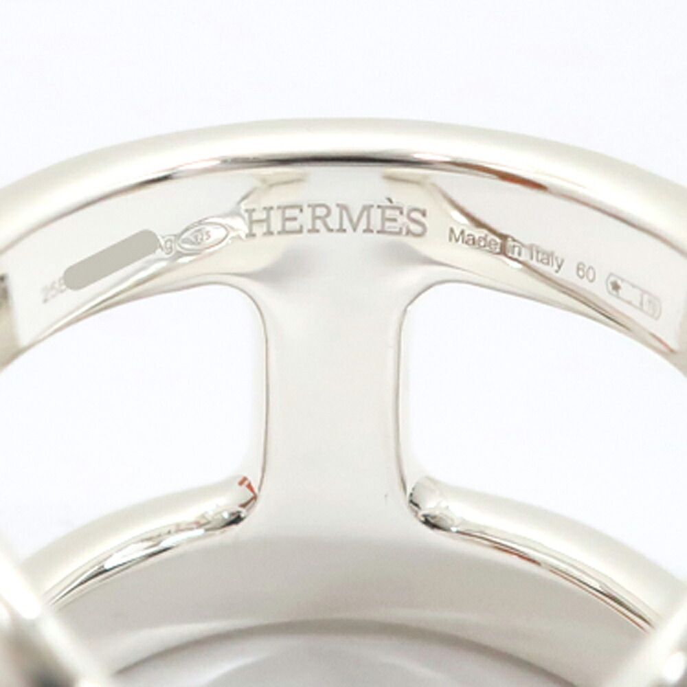 Hermes Osmose Ring GM Large 60 Silver — view 5