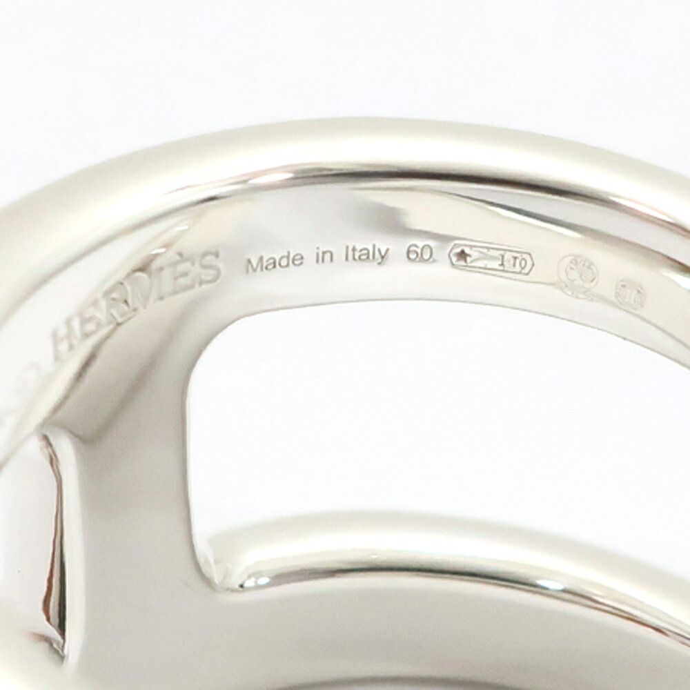 Hermes Osmose Ring GM Large 60 Silver — view 7