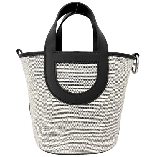 Hermes Handbag in the Loop 18 Veau Swift H Gray Black Silver