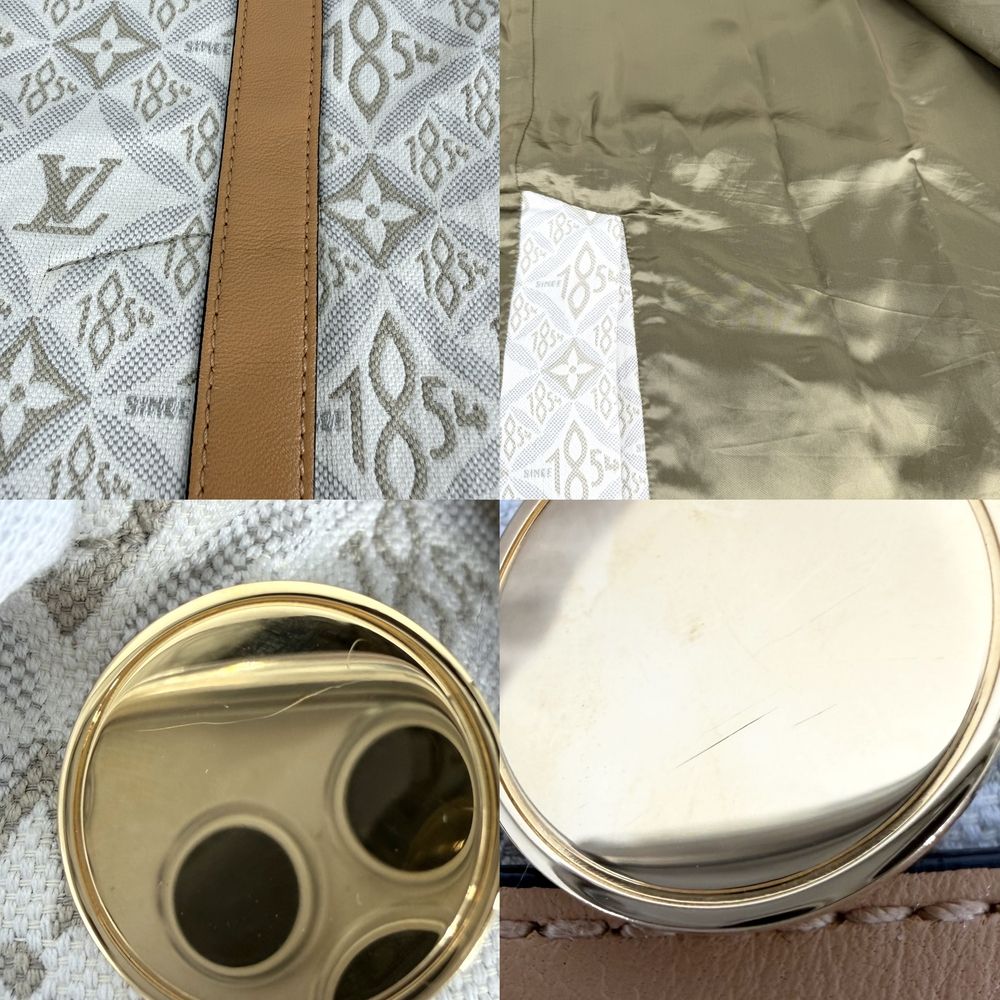 Louis Vuitton Coat Leather Long White Gold Cotton Autumn Winter 34 — view 5