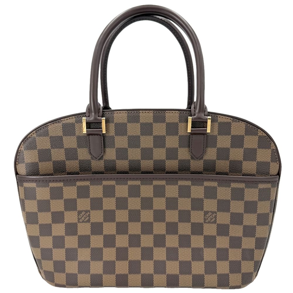 Louis Vuitton Handbag Damier Sarria Horizontal Canvas Brown Gold