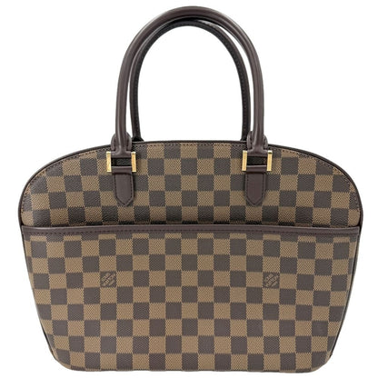 Louis Vuitton Handbag Damier Sarria Horizontal Canvas Brown Gold