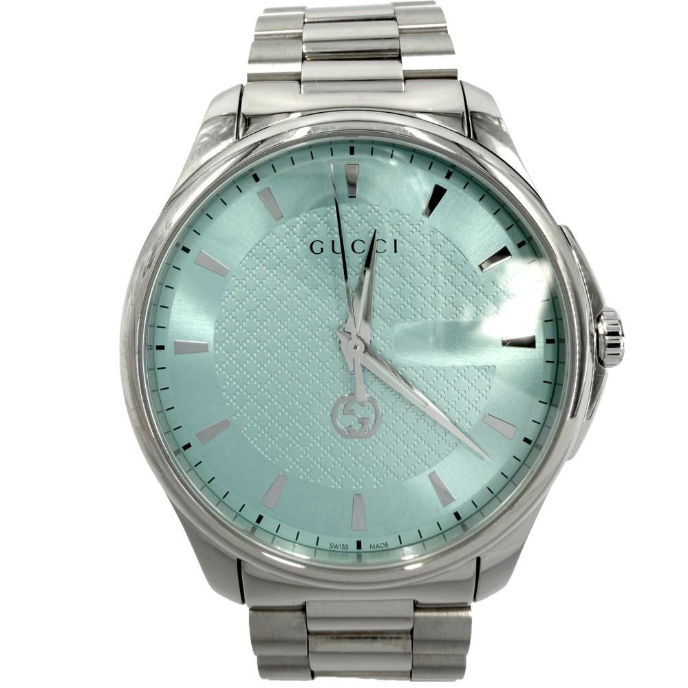 Gucci Watch G-Timeless Ice Blue Dial Quartz Stainless Steel Silver