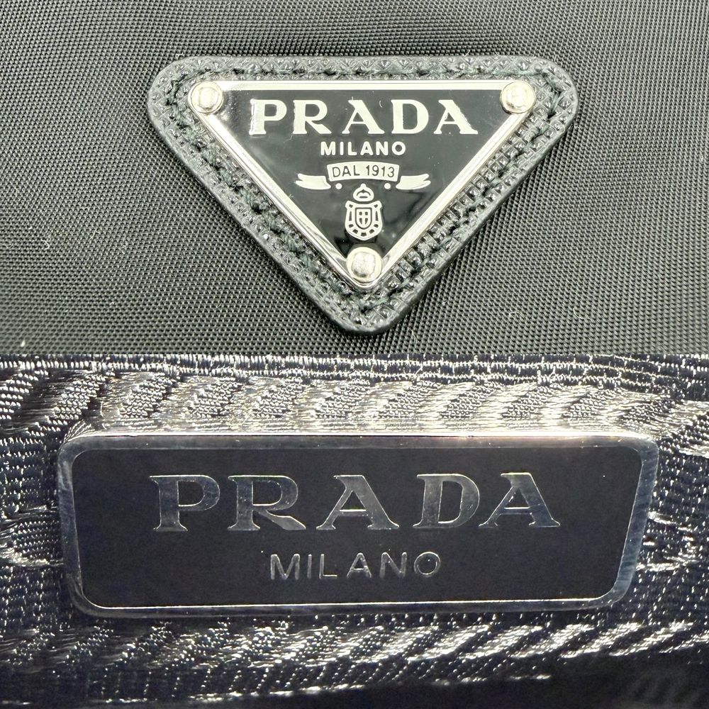 Prada Shoulder Bag Re Edition 2005 Re-Nylon Crossbody Nylon Black Silver — view 5