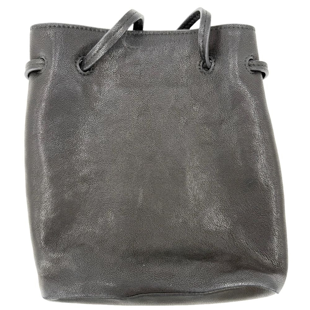 Miu Miu Shoulder Bag Nappa Leather Crossbody Black Gold — view 2
