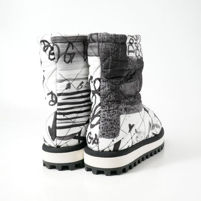 Dolce & Gabbana Boots Quilted Short DG Rubber Logo — view 3
