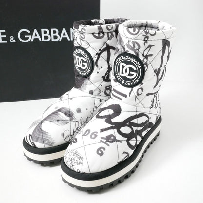 Dolce & Gabbana Boots Quilted Short DG Rubber Logo