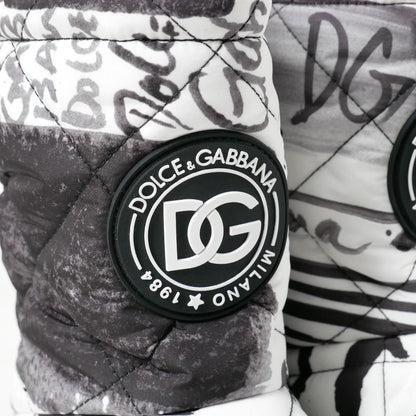 Dolce & Gabbana Boots Quilted Short DG Rubber Logo — view 5