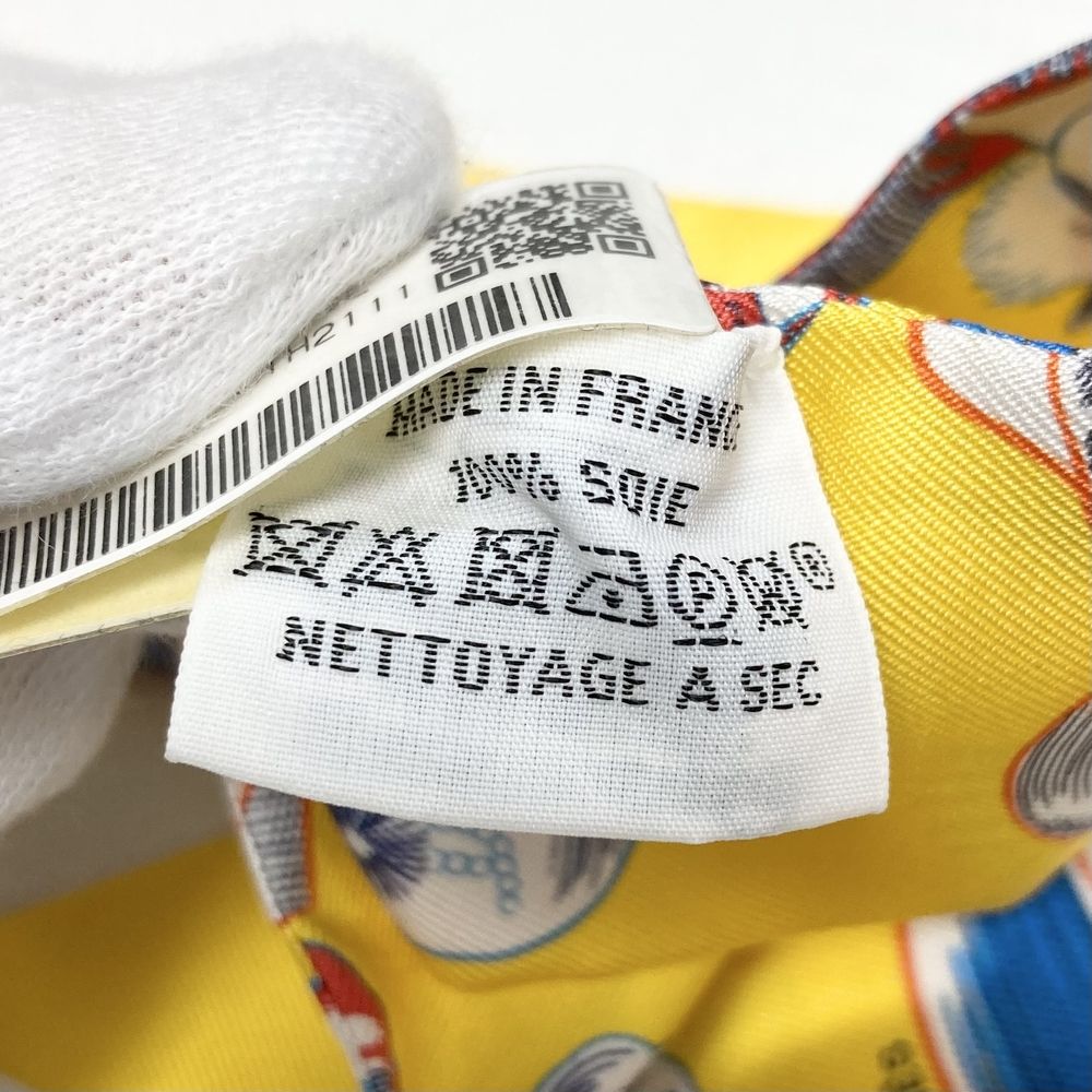 Hermes Scarf Twilly Dress Code Items Silk Yellow Multicolor — view 4