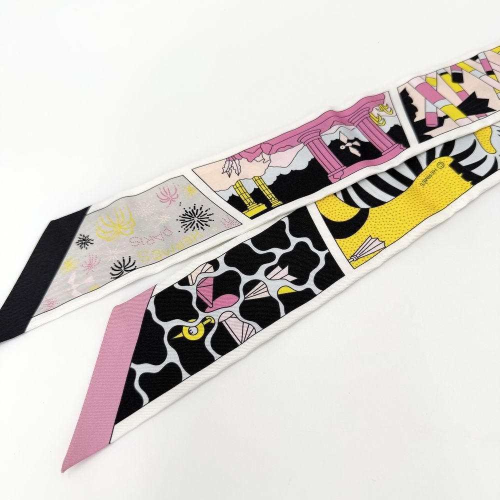 Hermes Scarf Twilly Factory Suit Items Silk Multicolor — view 7