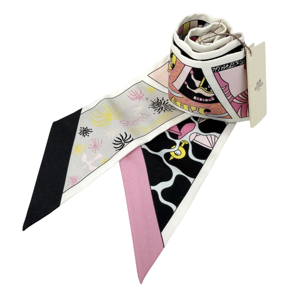 Hermes Scarf Twilly Factory Suit Items Silk Multicolor