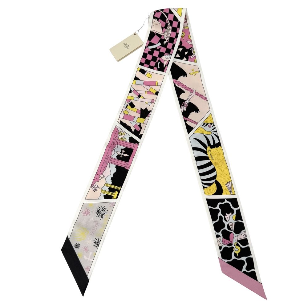 Hermes Scarf Twilly Factory Suit Items Silk Multicolor — view 2