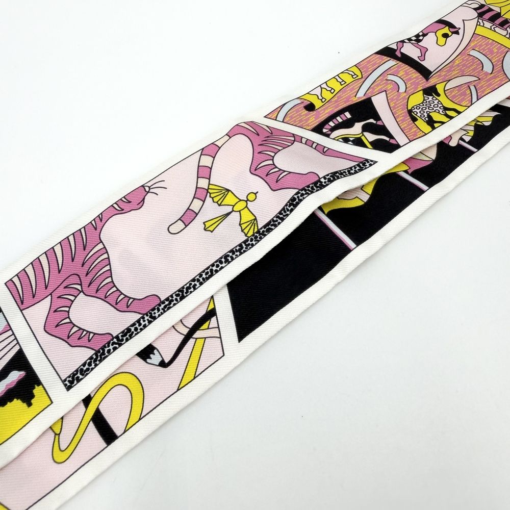 Hermes Scarf Twilly Factory Suit Items Silk Multicolor — view 8