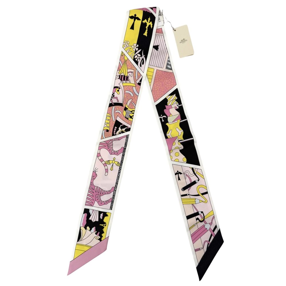 Hermes Scarf Twilly Factory Suit Items Silk Multicolor — view 3