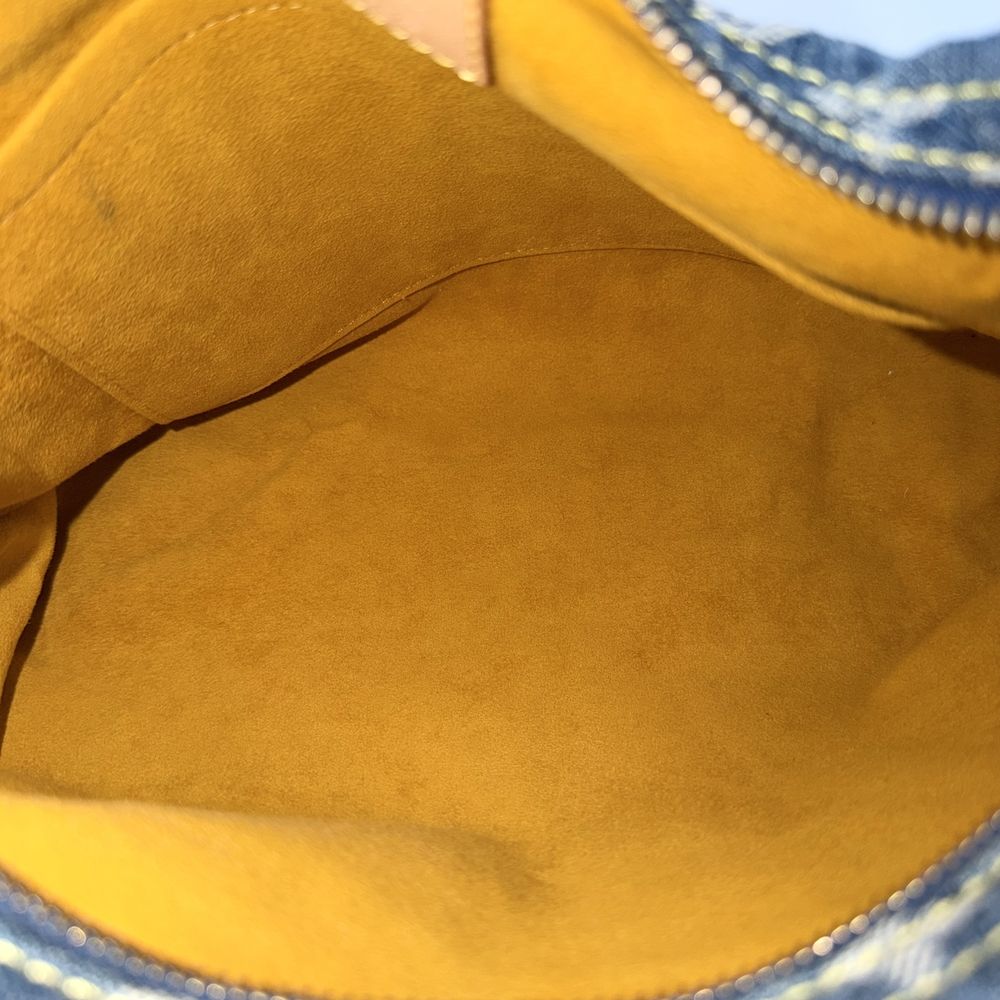 Louis Vuitton Shoulder Bag Baggy PM Monogram Denim Blue Gold — view 4