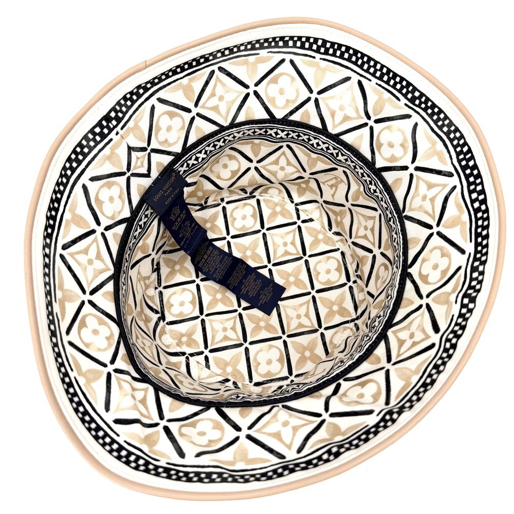 Louis Vuitton Hat Monogram Daily Glam Bucket Hat Cotton Beige — view 4