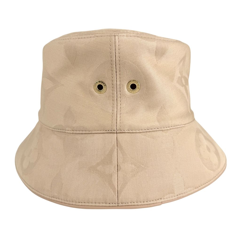 Louis Vuitton Hat Monogram Daily Glam Bucket Hat Cotton Beige — view 3