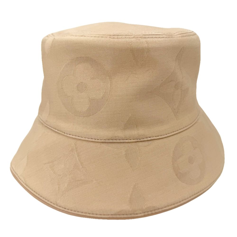 Louis Vuitton Hat Monogram Daily Glam Bucket Hat Cotton Beige