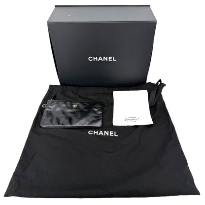 Chanel Shoulder Bag Chanel 22 Chain Crossbody Leather Black Gold — view 8