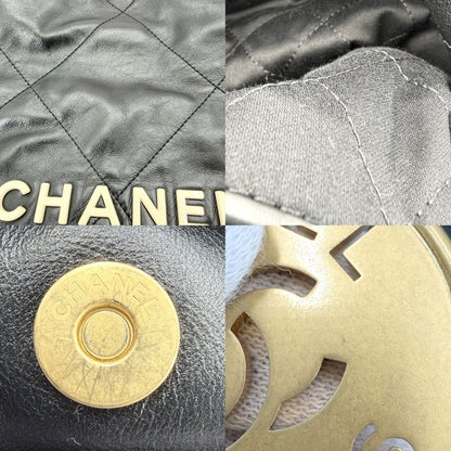 Chanel Shoulder Bag Chanel 22 Chain Crossbody Leather Black Gold — view 6