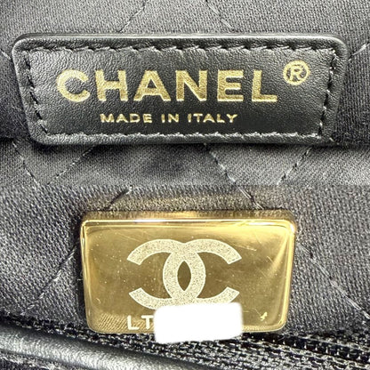 Chanel Shoulder Bag Chanel 22 Chain Crossbody Leather Black Gold — view 5