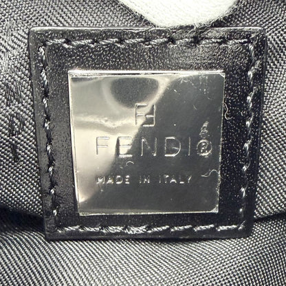 Fendi Handbag Zucca Mini Pouch Small Canvas Leather Black Silver — view 5