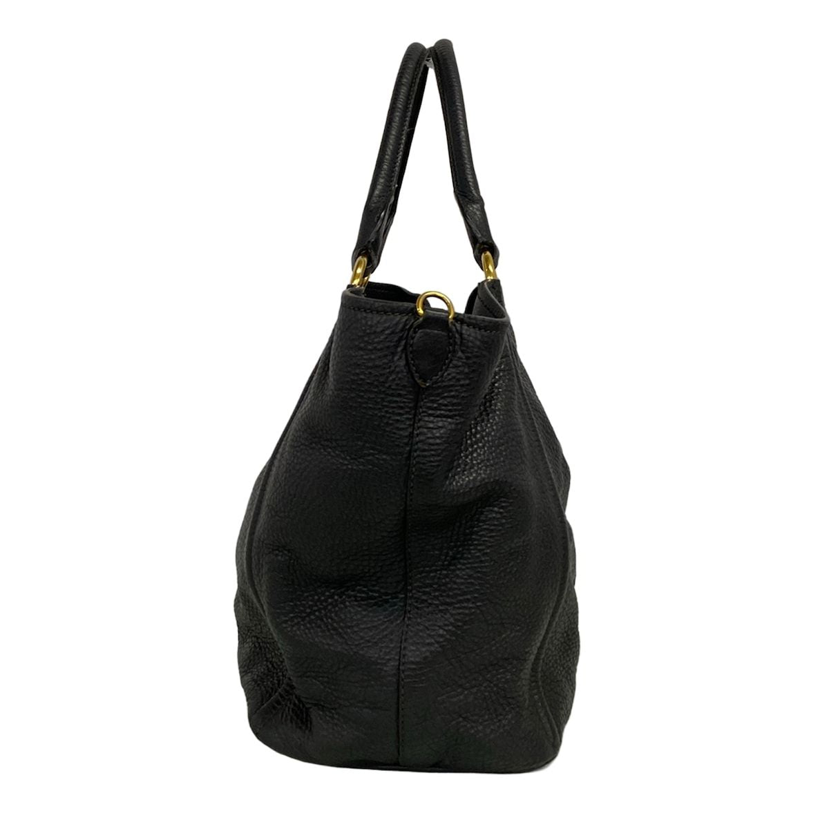 Miu Miu Tote Bag Navy Leather — view 2