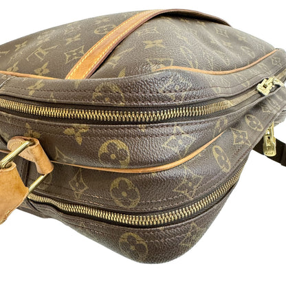Louis Vuitton Reporter GM Monogram Canvas Brown Shoulder Bag — view 5