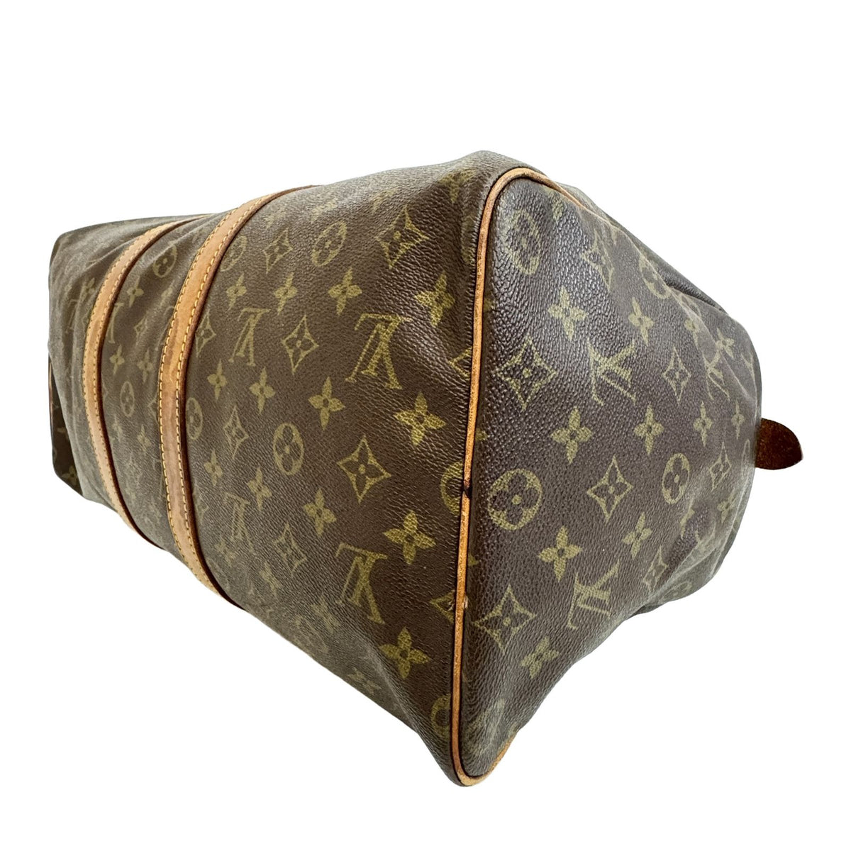 Louis Vuitton Keepall 45 Monogram Canvas Leather Brown Boston Bag — view 3