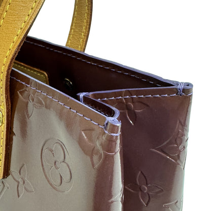 Louis Vuitton Reade PM Monogram Vernis Patent Mini Bag Purple Amarante — view 5
