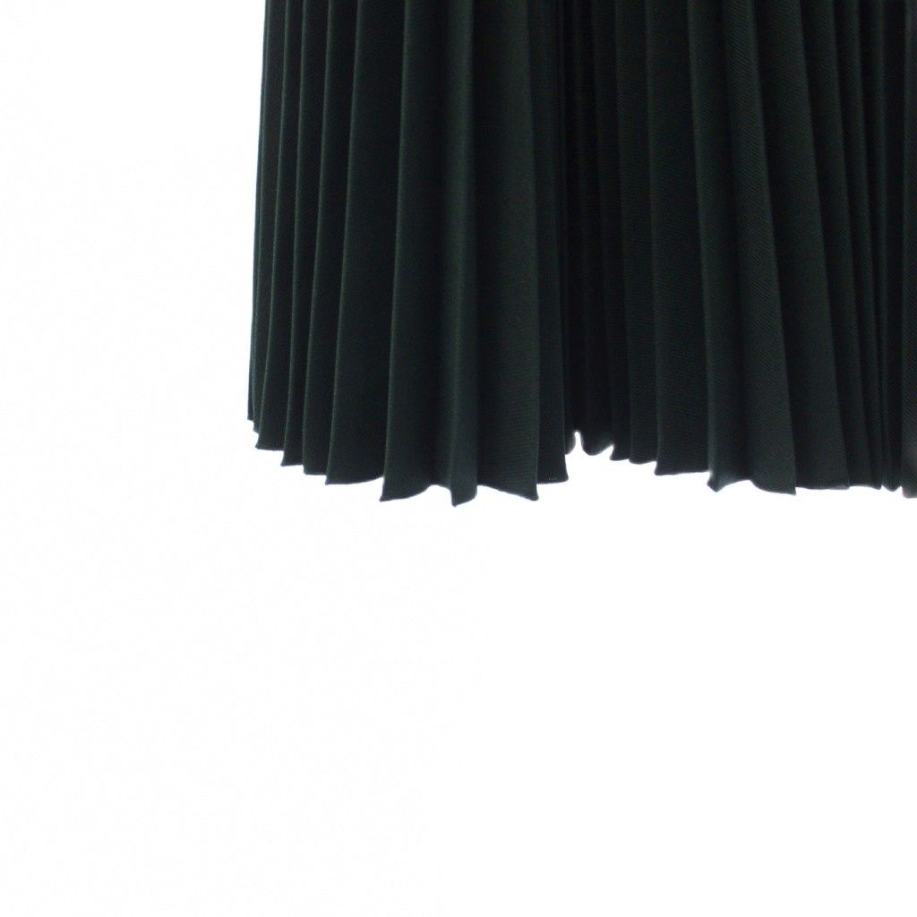 Prada Pleated Skirt Knee-Length Green 36 — view 4