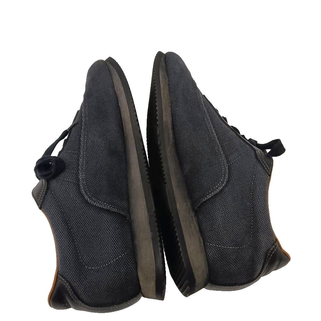 Hermes Quick Sneakers Canvas Leather Black — view 8